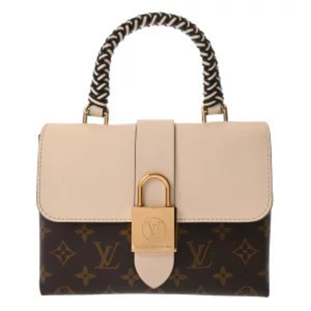 Louis Vuitton Monogram Locky Cream Canvas Shoulder Bag